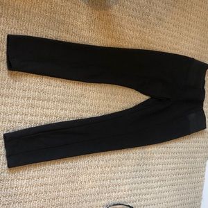 Black riding pants ribbed detail small